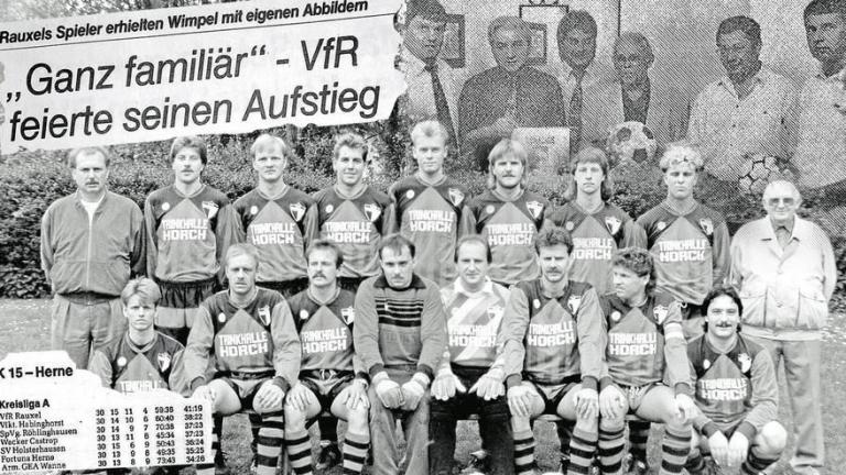  15. Juli 1991 Der VfR Rauxel feiert den Aufstieg in die Bezirksliga 